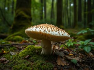Foraging for mushrooms in Canada